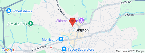 Map showing Skipton office location