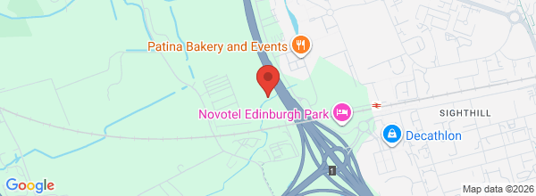 Map showing Edinburgh office location