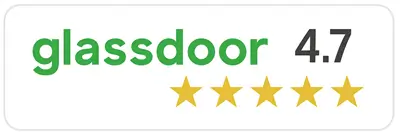 Glassdoor rating 4.7 out of 5